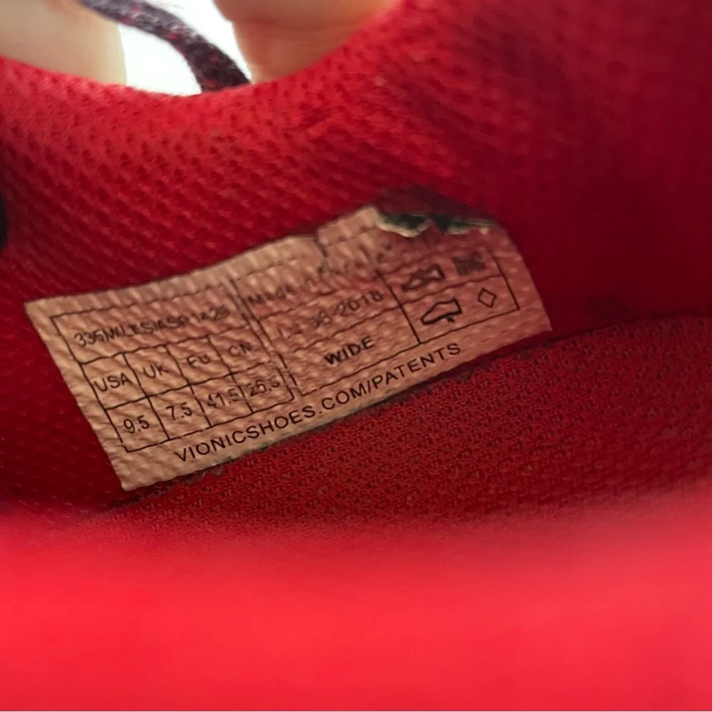 Vionic Women's Burgundy and Red Athletic Sneakers - Picture 9 of 9